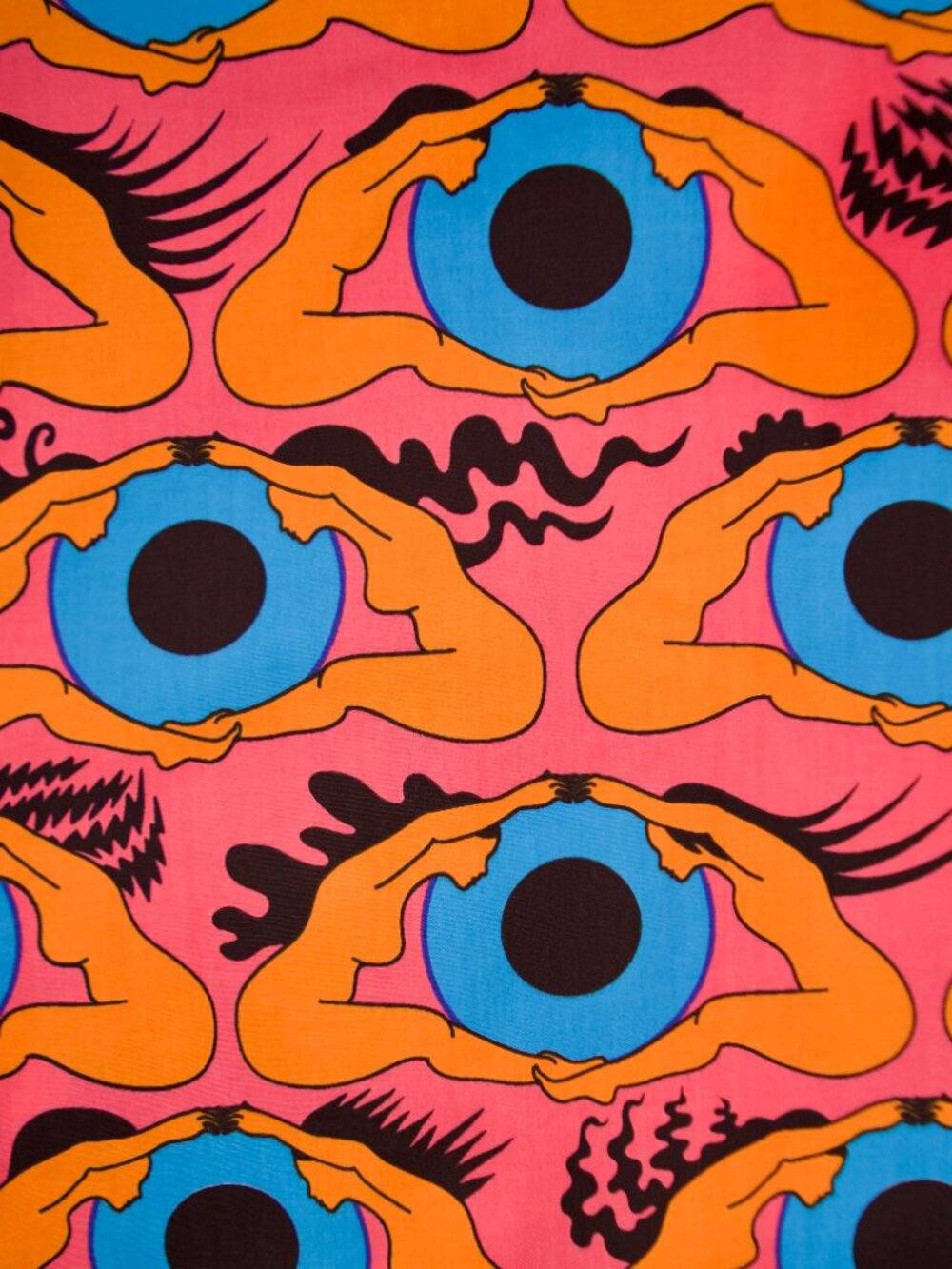 Nooworks Joyce Button Down Shirt - Psychedelic Eyes - XS - Picture 5 of 5